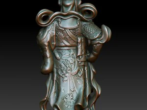 est&aacute;tua de buda guan gong 09 hd scan - impress&atilde;o pronta Modelo de Impressão 3D