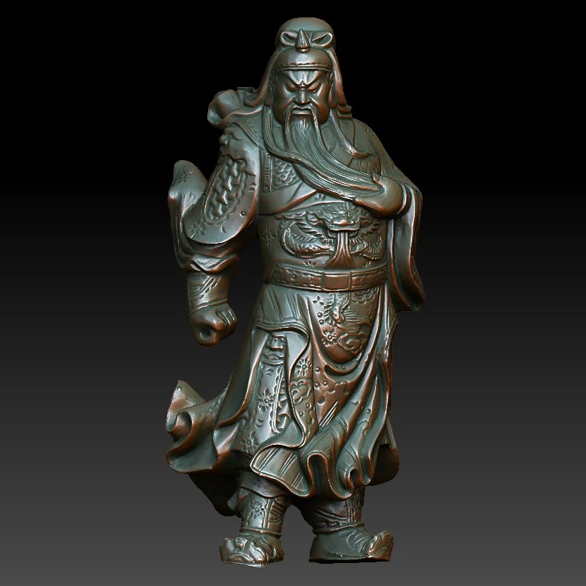 hd scan buddha guan gong 10 statue - ready print 3D Print Model .c4d .max .obj .3ds .fbx .stl .blend 
