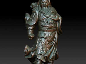 hd scan buddha guan gong 10 statue - ready print 3D Print Model