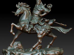 hd scan buddha guan gong 12 statue - ready print 3D Print Model