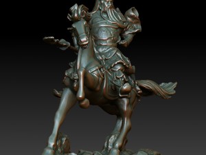 hd scan buddha guan gong 12 statue - ready print 3D 打印模型