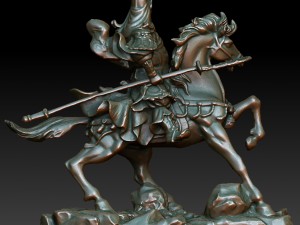 hd scan buddha guan gong 12 statue - ready print 3D 打印模型