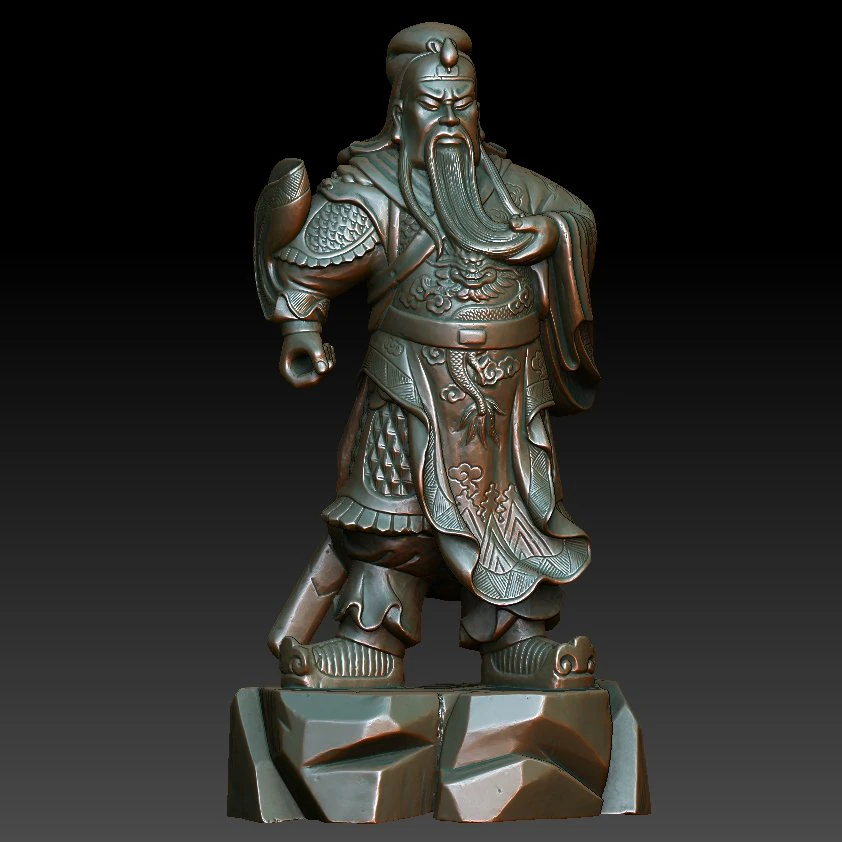 hd scan buddha guan gong 13 statue - ready print 3D Print Model .c4d .max .obj .3ds .fbx .stl .blend 