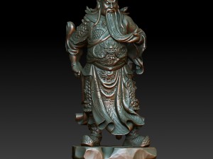 hd scan buddha guan gong 14 statue - ready print 3D Print Model