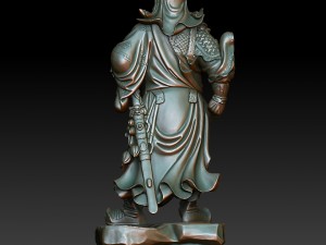 hd scan buddha guan gong 14 statue - ready print 3D Baskı Modeli