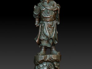 hd scan guan gong 15 statue - ready print 3D Print Model