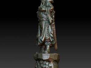 hd scan guan gong 15 statue - ready print 3D Print Model