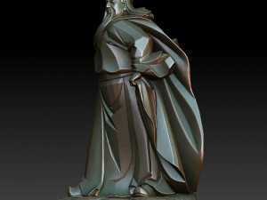 hd scan guan gong 17 statue - ready print 3D Принт Модель