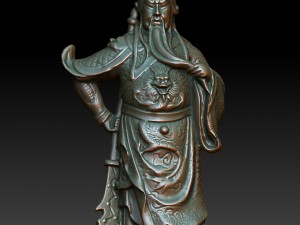 hd scan guan gong 18 statue - ready print 3D 打印模型
