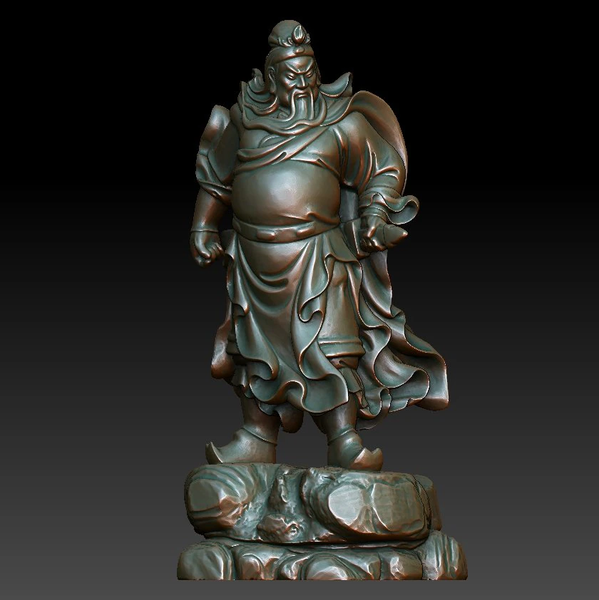 hd scan guan gong 19 statue - ready print 3D Print Model .c4d .max .obj .3ds .fbx .stl .blend 