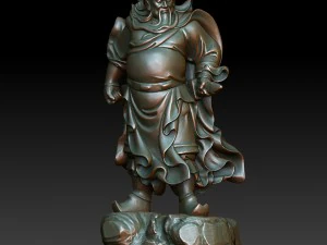 hd-scan guan gong 19 standbeeld - klaar om af te drukken 3D printmodel