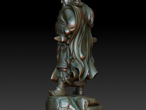 hd scan guan gong 19 statue - ready print 3D Print Model