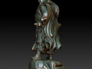 hd scan guan gong 19 statue - ready print 3D Print Model