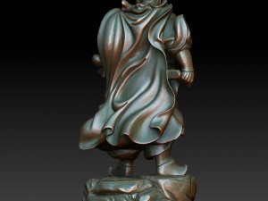 hd scan guan gong 19 statue - ready print 3D Print Model