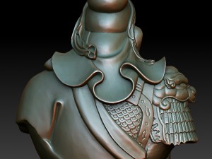 hd scan guan gong 21 statue - ready print 3D 프린트 모델