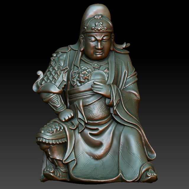 hd scan guan gong 22 statue - ready print 3D प्रिंट मॉडल .c4d .max .obj .3ds .fbx .stl .blend 