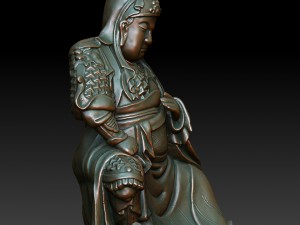 hd scan guan gong 22 statue - ready print 3D प्रिंट मॉडल