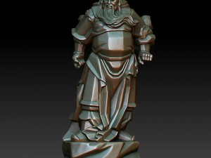 hd scan guan gong 23 statue - ready print 3D Print Model