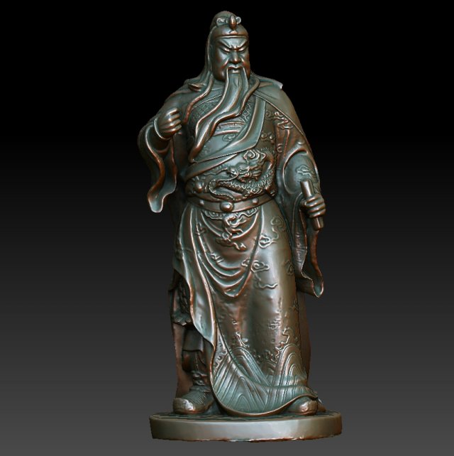 hd scan guan gong 24 statue - ready print Modello di stampa 3D .c4d .max .obj .3ds .fbx .stl .blend 