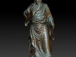 hd scan guan gong 24 statue - ready print 3D Print Model