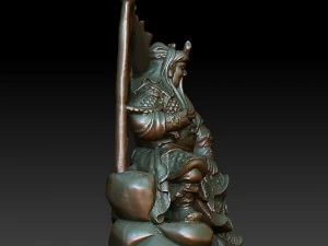hd scan guan gong 25 statue - ready print 3D Print Model
