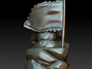 hd scan guan gong 25 statue - ready print Modèles 3D en vedette