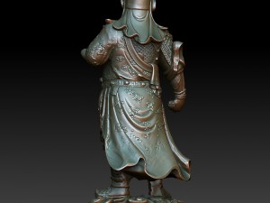 hd scan guan gong 28 statue - ready print Modelo de impresión 3D