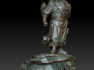 hd scan guan gong 30 statue - ready print 3D Print Model