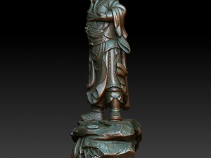 hd scan guan gong 30 statue - ready print 3Dプリントモデル