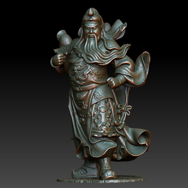 hd scan guan gong 31 statue - ready print Modelo de impresión 3D .c4d .max .obj .3ds .fbx .stl .blend 
