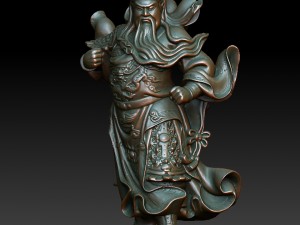 hd scan guan gong 31 statue - ready print 3D Print Model