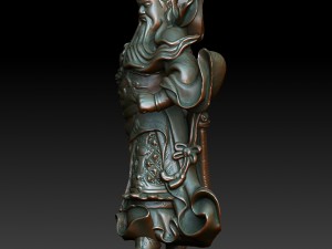 hd scan guan gong 31 statue - ready print Modelo de impresión 3D
