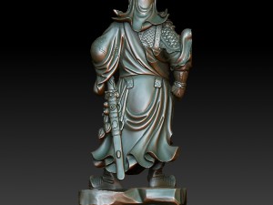 hd scan guan gong 32 statue - ready print 3D-printmodel