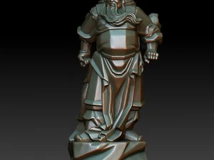 hd scan guan gong 33 statue - ready print 3D Print Model