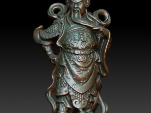 hd scan guan gong 34 statue - ready print 3D Print Model