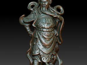 estatua hd scan guan gong 34 - impresi&oacute;n lista Modelo de impresión 3D