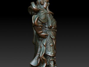 hd scan guan gong 34 statue - ready print 3Dプリントモデル
