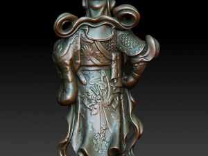 hd scan guan gong 34 statue - ready print 3Dプリントモデル