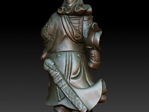 hd scan guan gong 35 statue - ready print 3D 프린트 모델