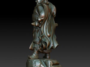 hd scan guan gong 37 statue - ready print 3D Print Model