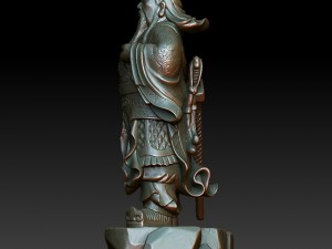 hd scan guan gong 38 statue - ready print Model Cetak 3D