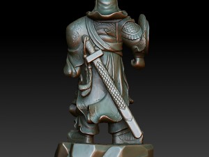 hd scan guan gong 38 statue - ready print Model Cetak 3D