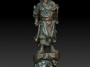 hd scan guan gong 39 statue - ready print 3D Print Model