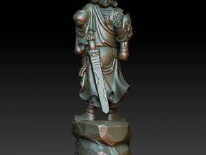 hd scan guan gong 39 statue - ready print 3D Print Model