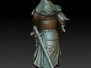 hd scan guan gong 40 statue - ready print 3D Print Model