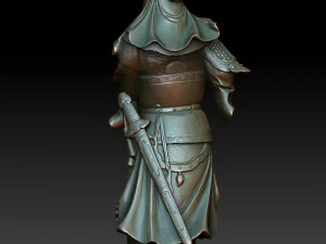 hd scan guan gong 40 statue - ready print 3D Print Model