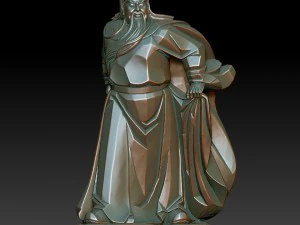hd scan guan gong 41 statue - ready print 3D Print Model