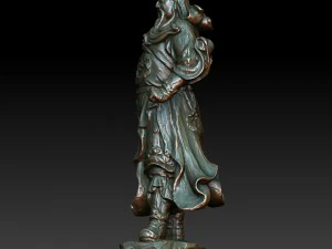 hd scan guan gong 43 statue - ready print 3D Print Model