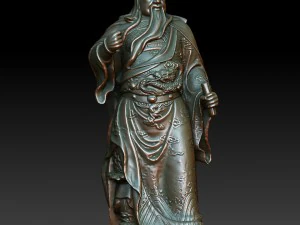 hd scan guan gong 46 statue - ready print 3D Print Model