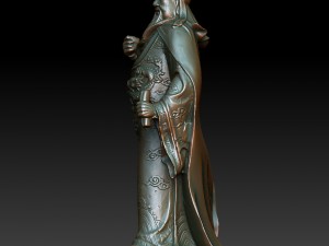 hd scan guan gong 46 statue - ready print 3D 프린트 모델